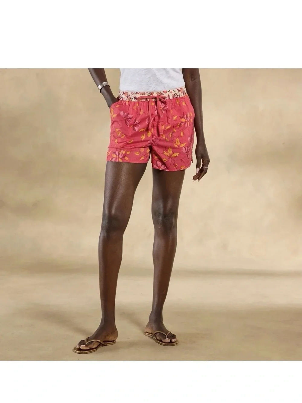 Sundance‎ Kai Printed Cotton Shorts Size M